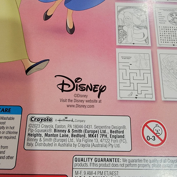Crayola Coloring & Activity Pad : Disney Princess NEW 7 Mini Washable Markers - Picture 7 of 7